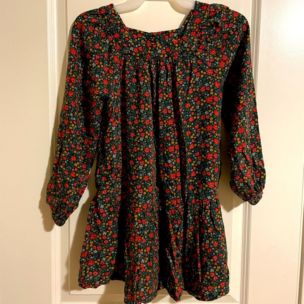 Cat & Jack Fall Floral dress kids M